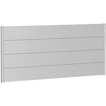 Biohort Sichtschutzelement 194 x 91 cm Silber Metall
