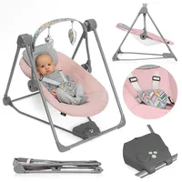 lionelo Schaukelwippe Babywippe mit interaktiven Spielzeugen 🔸 Otto Pink Baby
