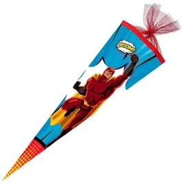 NESTLER Schultüte / Zuckertüte / 85cm / eckig / "Superhero"