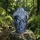 Relaxdays Buddha Kopf 55 cm, anthrazit