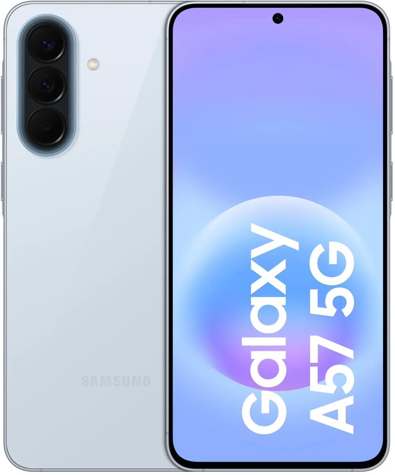 Galaxy A57 128 GB 5G Smartphone 17 cm (6.7 Zoll) Android 50 MP Dreifach Kamera Dual Sim WiFi 6E (Awesome Icyblue) (Versandkostenfrei)