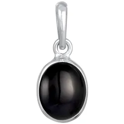 Elli Onyx Anhänger Klassisch 925 Silber Charms & Kettenanhänger   Damen 