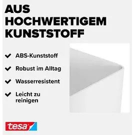 Tesa Küchenutensilienhalter weiß, 1 Set