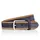 Lindenmann Herren Gürtel Leder blau 105 cm