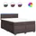 vidaXL Boxspringbett 140 x 200 cm H2 Dunkelbraun