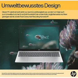 HP 15-fc0355ng, Laptop, mit 15,6 Zoll Display, AMD RyzenTM 5,7520U Prozessor, 8 GB RAM, 512 SSD, RadeonTM Onboard Graphics, Silber, Windows 11 Home (64 Bit)
