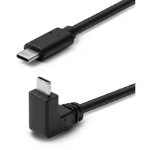 MicroConnect USB-Kabel - 24 pin USB-C Kabel abgewinkelt, 60W, 10Gbps