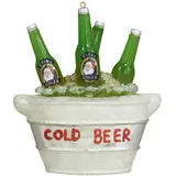 Krebs Glas Lauscha Weihnachtsornament Bierkühler 1-tlg. 9cm