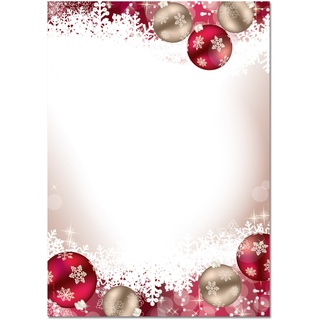 Sigel DP041 Briefpapier Weihnachten Frozen A4 90 g/m2 Pink, Weiß 100 Blatt,