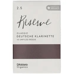 D’Addario Woodwinds Organic Reserve Classic German - Deutsche Klarinette 2,5 - 1... - Blätter