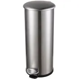 Helit H2406600 - Abfalleimer „the zinc“ 20 Liter, Mülleimer Edelstahl, Treteimer mit verzinkten und flammhemmenden Innenbehälter
