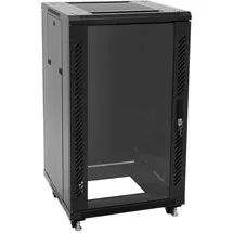 Roadinger SSC-16 Stahlschrank mit Glastür 16HE