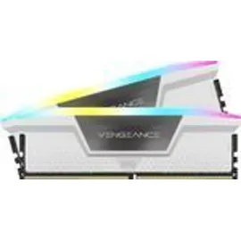 Corsair Vengeance RGB DDR5 64GB (2x32GB) 5200MHz CL40 Intel XMP iCUE Kompatibel Computer Speicher - Weiß (CMH64GX5M2B5200C40W)