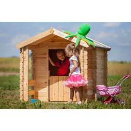 TIMBELA Spielhaus M501 Natur