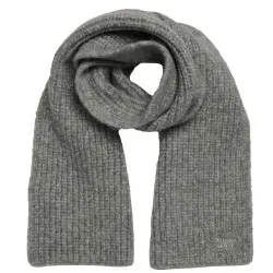 Superdry für Damen. W9310069A Grauer Rippenstrick-Schal (OSFA), Lässig, Nylon