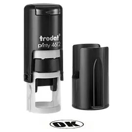 Trodat Textstempel, individualisierbar Printy 4612 selbstfärbend schwarz mit Logo, 1 St. - Nachträglich per Gutschein personalisieren
