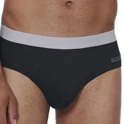 Sloggi 6P Men Go ABC 2 0 Brief Schwarz Baumwolle Large Herren