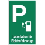 schilderfabrikation moedel gmbh Parkplatzbeschilderung Ladestation f.Elektrofahrzeuge 40 x 25 cm Grün/Weiß