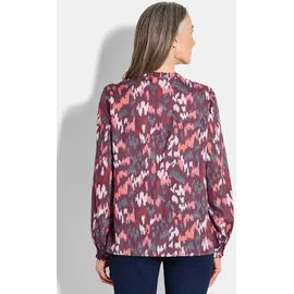 GOLDNER Moderne Rüschenbluse beere 23