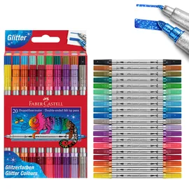 Faber-Castell Doppelfasermaler Glitzer 20 St.