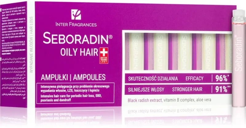 Seboradin Oily Hair Ampulle gegen Schuppen und Haarausfall 14x5,5 ml