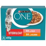 Purina ONE Sterilcat - Kalkoen, zalm, rund & kip - 40 x 85 g