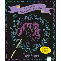 Mein schönster Krickel-Kratz-Malblock. Einhörner