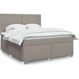 vidaXL Boxspringbett 180 x 200 cm Taupe