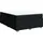 vidaXL Boxspringbett mit Matratze Schwarz 140x200 cm Stoff