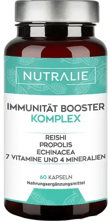 Nutralie Immunity Booster Komplex Reishi + Propolis + Echinacea 60 Kapseln