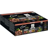 Cesar Natural Goodness Getreidefrei mit Superfoods Terrine Mix (Geflügel, Truthahn, Rind, Lachs) Hundefutter nass