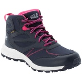 Jack Wolfskin Woodland Texapore Mid K Walking-Schuh, Night Blue/Pink, 31 EU