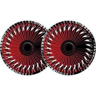 2x Zomo Slipmats - Dance - rot - Doppelpack