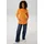 Aniston CASUAL Kapuzensweatshirt mit Smiley orange 40