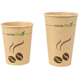 Nature Star Einweg-Kaffeebecher Mocca 0,3 l, 50 St.