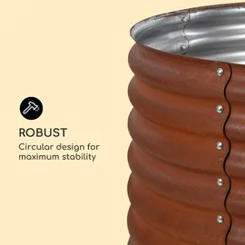 Blumfeldt Rust Grow Hochbeet 100 x 60 x 60 cm Rostrot
