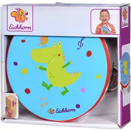 Eichhorn Kinder-Tamburin Musik Tamburin 14,5 x 14,5 x 4,5 cm Holz