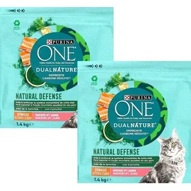 Purina Dual Nature Spirulina Sterilized mit Lachs 4 x 1,4 kg
