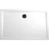 Schulte Duschwanne, Sanitäracryl, extra-flach, rechteckig, 120 cm alpinweiß - weiss