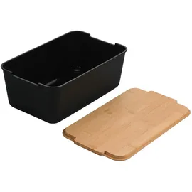 KESPER Brotbox Kunststoff Schwarz