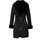 SALSA JEANS Shearling Mantel - Black - L