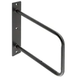 SO-TECH® Wandregalhalter Regalkonsole RK05 schwarz Stahl Regalwinkel für Holzplatten, 1-tlg., Tragkraft je Paar: 30 kg schwarz