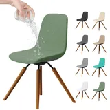 Dioxide Stuhlhussen 4er Set, Stretch Stuhlbezug Esszimmerstühlhussen Universal Stuhlhussen Abnehmbarer Waschbarer Stuhlabdeckung für Esszimmer,Hotel,Bankett,Hochzeit,Partys Deko(Grün,Wasserdicht)