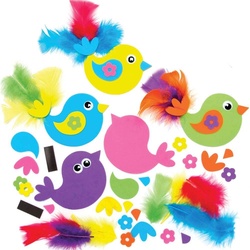 Vogel Mix & Match-Deko-Magnete  (pro Set 8) Bastelsets