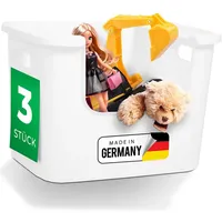 Novaliv 3x Novaliv Aufbewahrungsbox Regalstapelbox