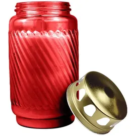 Bolsius Grablicht Ø 9 cm x 17,3 cm rot