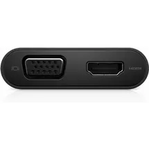 Dell 470-ABRY DA200 Adapter (USB-C-auf-HDMI/VGA/Ethernet/USB 3.0)