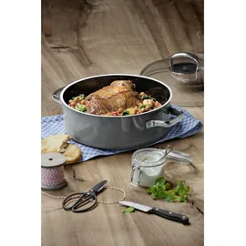 WMF Fusiontec Mineral Schmortopf 28 cm platinum