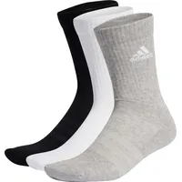 adidas Unisex Socken 3er Pack - schwarz/grau/weiß-37-39