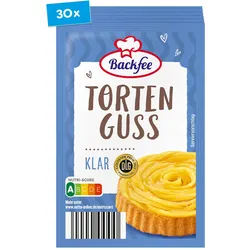 Backfee Tortenguss klar für 6 x 250 ml Flüssigkeit, 30er Pack